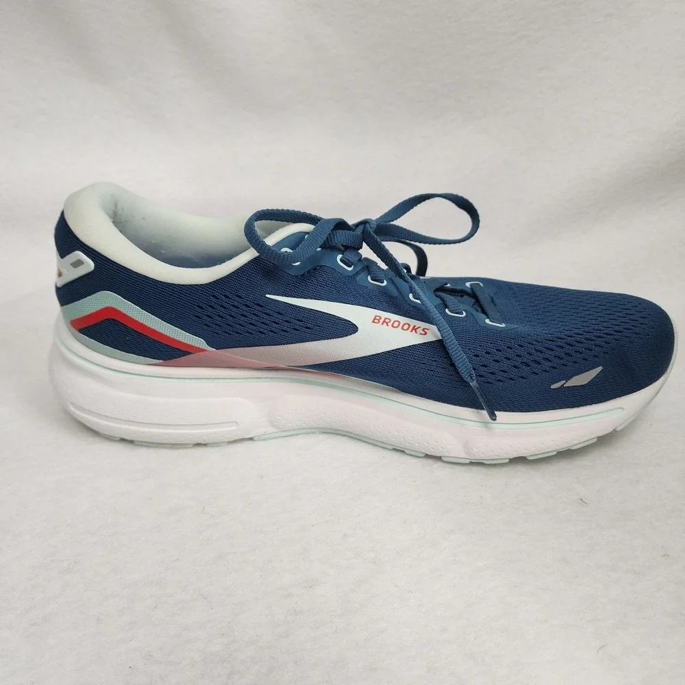 Brooks Ghost 15 1203801B497 Womens US 10.5 B Sneaker Blue Athletic Running Shoes